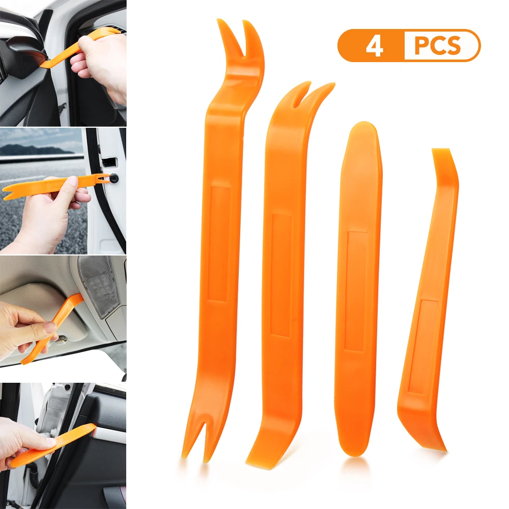 4Pcs Car Radio Panel Door Clip Panel Tool Per Volkswagen Vw Polo Tiguan Passat B6 B7 B8 T5 T6 Golf Up Vento Arteon Touareg