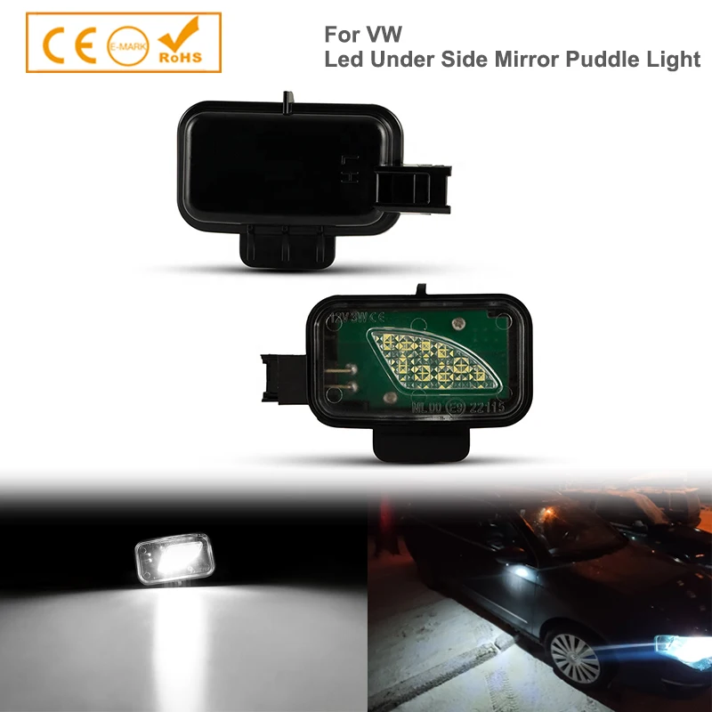 2 Pz Led Bianco Sotto Lo Specchio Laterale Pozzanghera Lampada Percorso Illuminazione Per Vw Arteon 3 H7 Passat B8 3 G2 Passat B8 Variante 3 G5