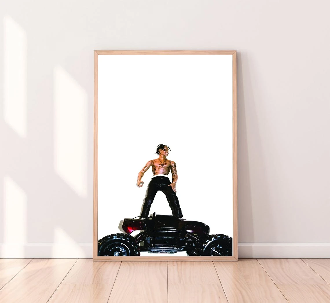 Travis Scott - Rodeo Music Album Canvas Poster Art Hip Hop Rapper Pop Music Star Home Wall Painting Decoration (No Frame)