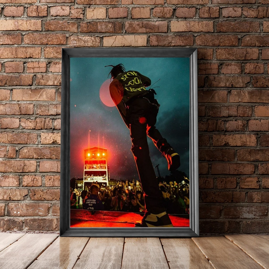 Travis Scott Music Album Canvas Poster Art Hip Hop Rapper Pop Music Star Home Wall Painting Decoration (No Frame)