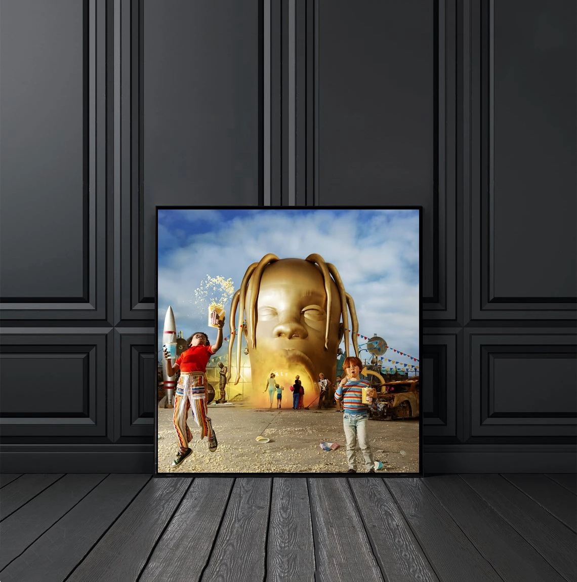 Travis Scott - Astroworld Music Album Cover Canvas Poster Home Wall Painting Decoration (Senza Cornice)