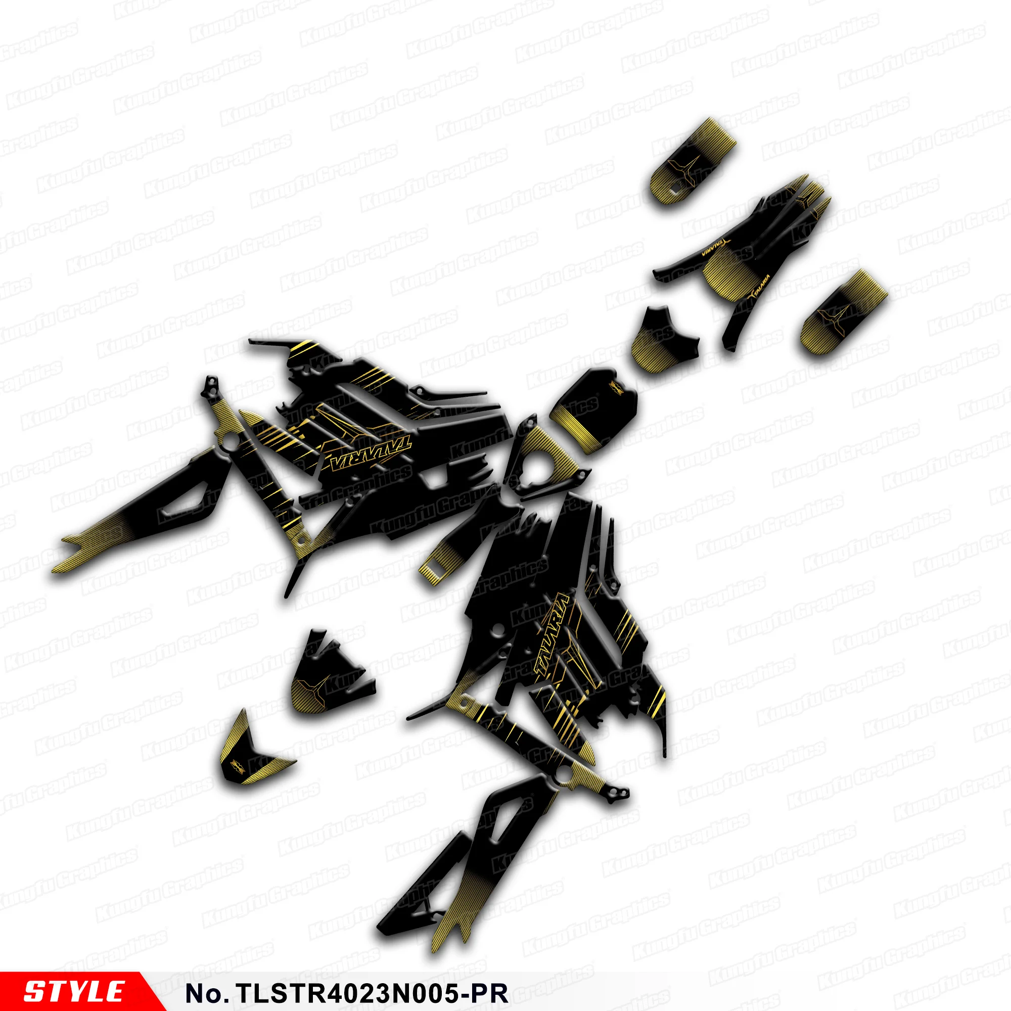 Aftermarket Graphics Race Sticker Kit Decalcomania Completa Per Talaria Sting Mx / Sting R L1E Sx3, Nero, Tlstr4023N005-Pr