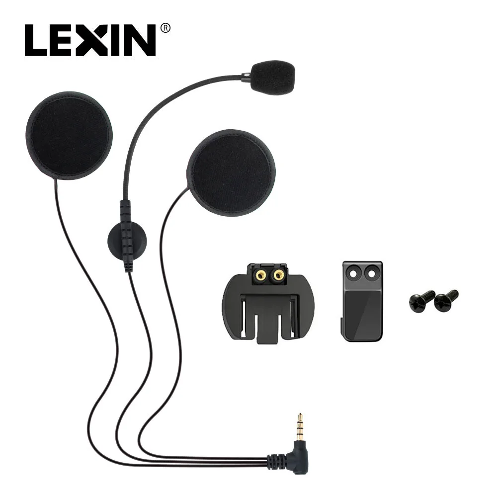 Marca Lexin Interfono Auricolare Set Accessori Per Lx-R6 Bluetooth Casco Interfono Interfono Cuffia Jack Plug