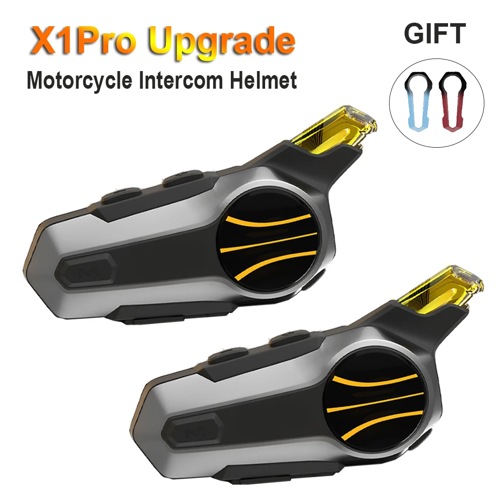 X1 Pro Moto Interfono Casco Auricolare Bluetooth 5.3 Cuffie Moto Interfono Di Comunicazione Wireless Impermeabile