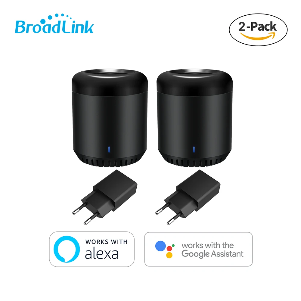 Telecomando Universale Smart Wireless Broadlink Rm Mini3, 2 Pezzi, Hub Remoto Google Home