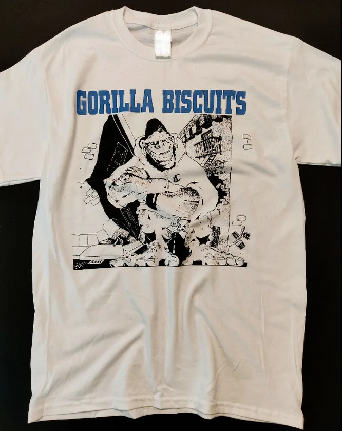 Vinatge Gorilla Biscuits Band T-Shirt Cotone Unisex Tee Tutte Le Taglie S-4Xl Vn1048