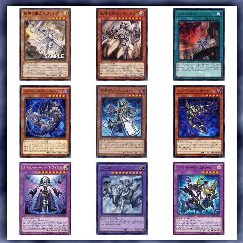 55Pcs Yugioh Cards Shaddoll Aleister Dogmatika Card Deck Carta Fai Da Te Non Originale