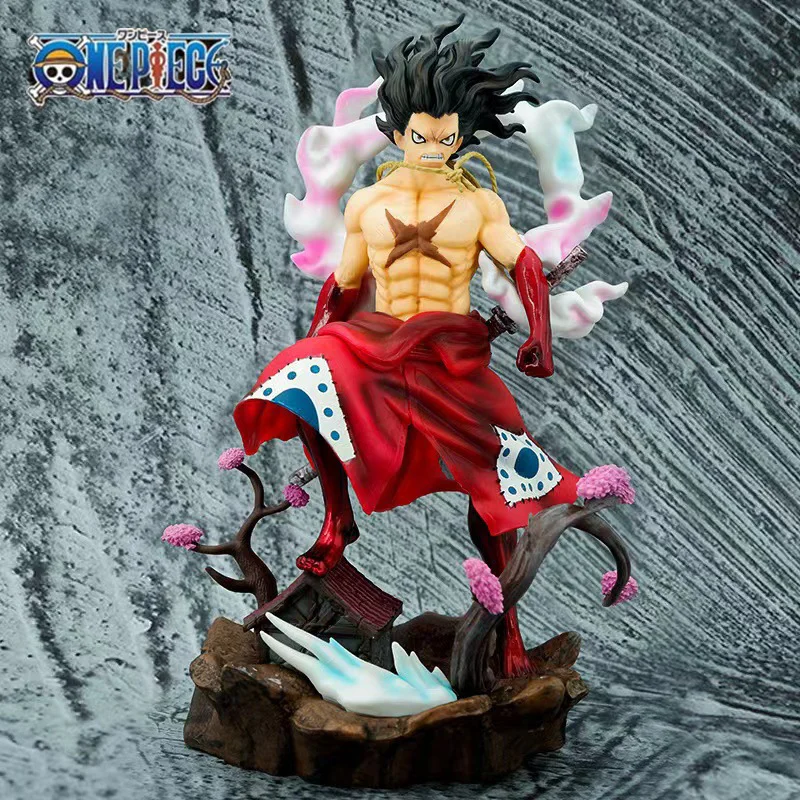 One Piece Rufy Gear No.4 King Kong Gun Personaggio Dei Cartoni Animati Action Figure In Pvc Gk Statue Collection Model Ornaments Regalo Di Festa
