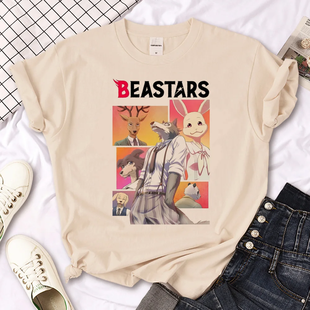 Beastars Tee Women Designer Giapponese Manga Tee Girl Manga Designer Abbigliamento
