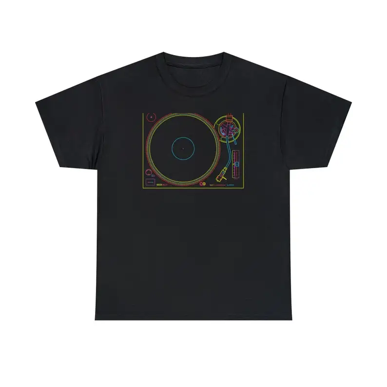 Maglietta Da Lavoro Technics Style Sl-1200 Line-Colori Neon