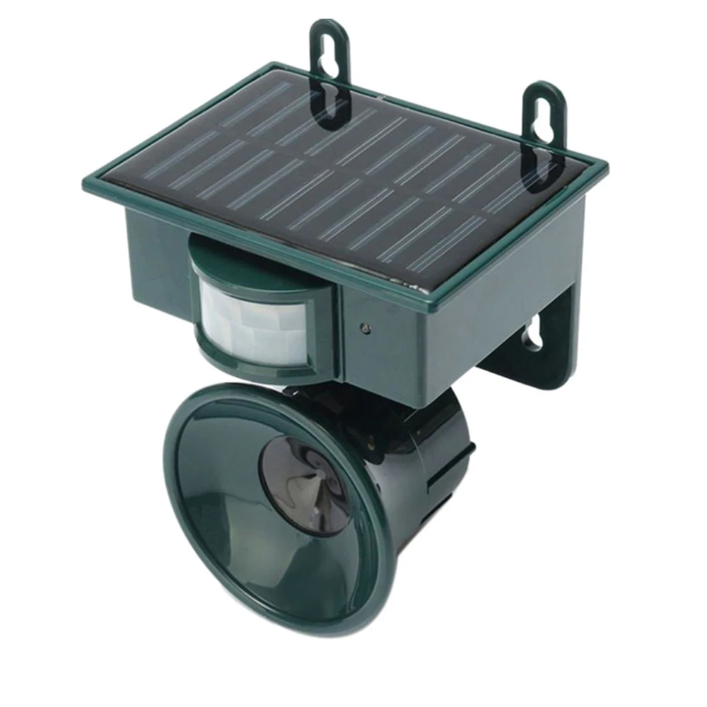 Outdoor Garden Solar Bird Repeller Ultra Sonic Sonic Deterrente Scarer Animal Cat Dog Fox Repellent Birds Repeller Tool Sensore Pir