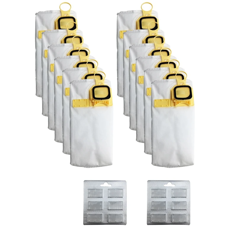12Pcs Efficienza Sacchetto Di Polvere Sostituire Per Vorwerk Vk140 Vk150 Fp-140 Aspirapolvere
