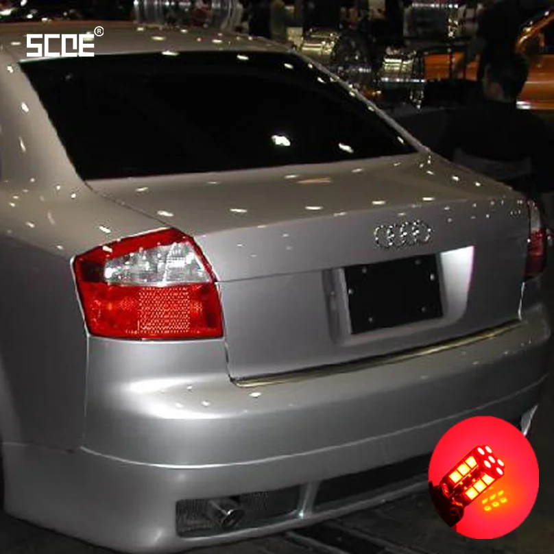 Per Audi A2 A4 (B6) A6 A6/S6Con Xenon Scoe 2X60Smd Led Freno/Arresto/Parcheggio Posteriore/Lampadina Di Coda/Sorgente Luminosa Car Styling