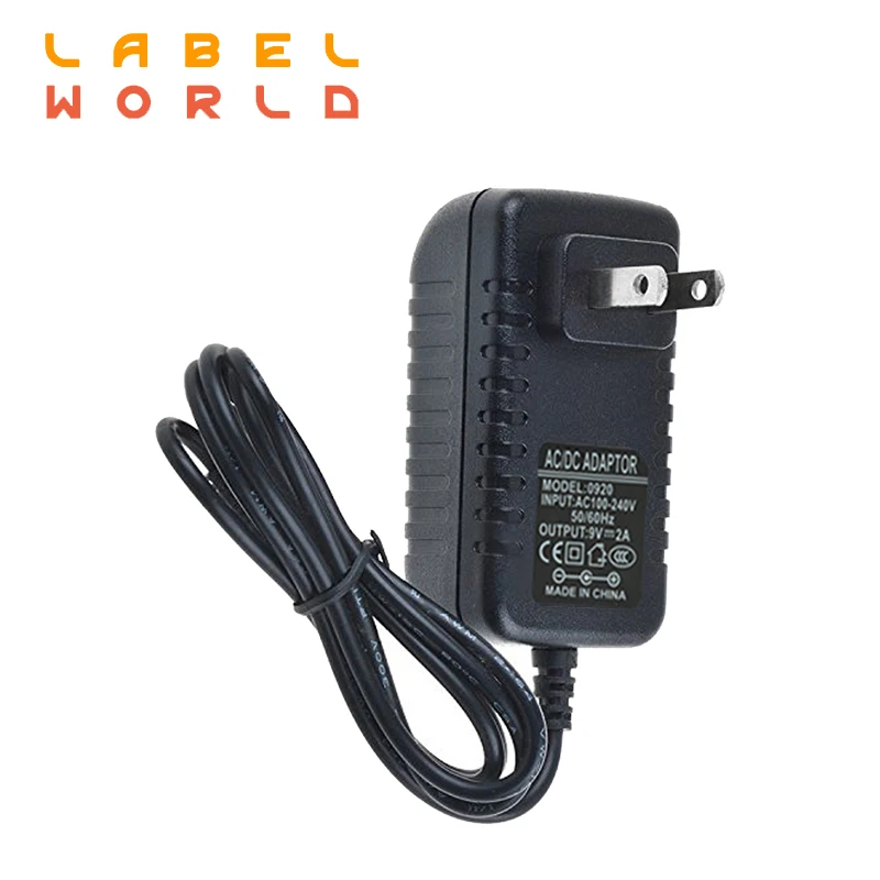 Adattatore Di Alimentazione Ac / Dc 9V 2A Compatibile Us/Eu Per Brother P-Touch Label Marker Dymo Label Manager Lm160 450 160 Lt100H