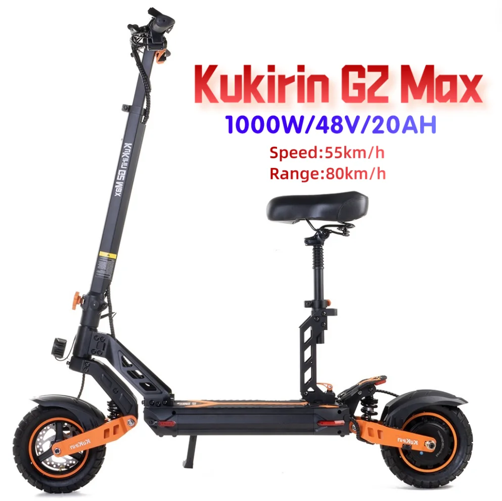 Kukirin G2 Max China Fat Tire 70 Mph Motore Veloce Ad Alta Velocità 100Km H Fuoristrada Kugoo Kirin G2 Pro Max Scooter Elettrici 1000W