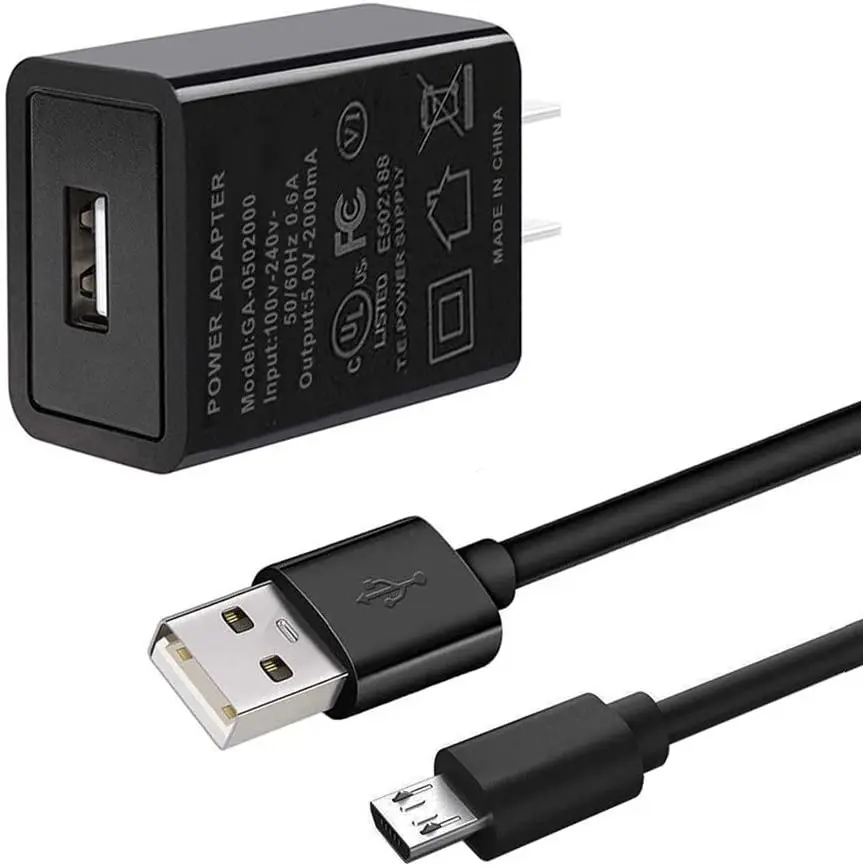 Adattatore 5V 2A E Cavo Micro Usb Caricabatterie Da 1M Per Jbl Charge 3, 2, Flip 4, 3, 2, Pulse 3, 2, Pulse, Go, Clip Plus, Clip,
