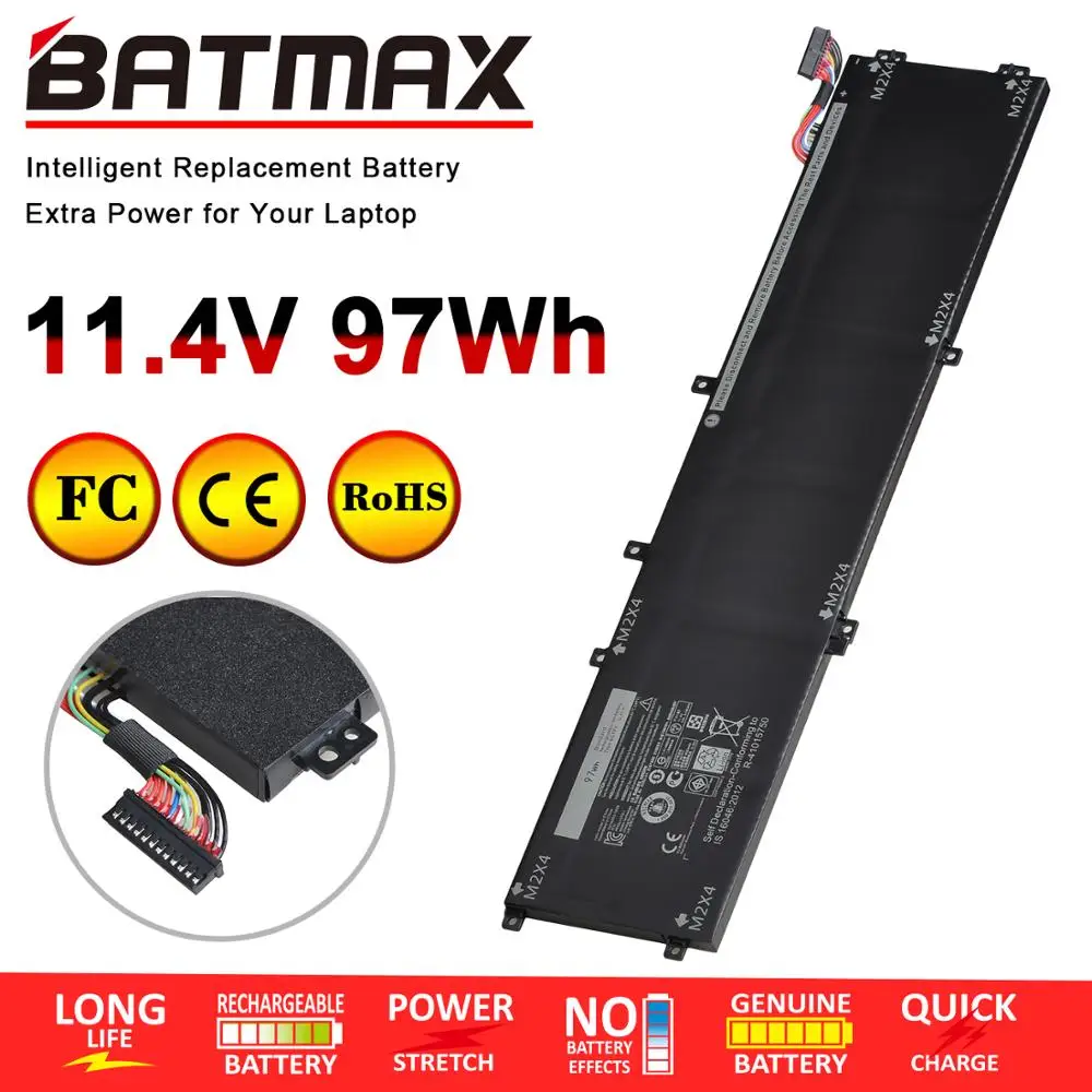 Batteria Per Laptop Batmax 6Gtpy Per Dell 5510 Xps 15 9550 9560 6Gtpy 5Xj28 Precision 5510 5520 M5510 M5520 Series