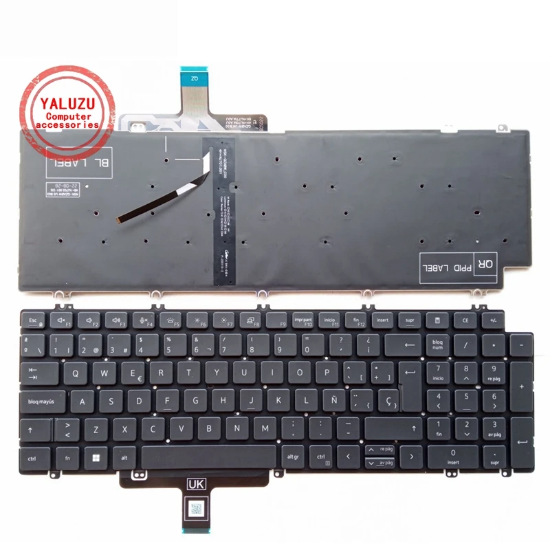 Nuova Tastiera Usa/Br Per Laptop Dell Latitude 5520 5521 Precision 3560 3561