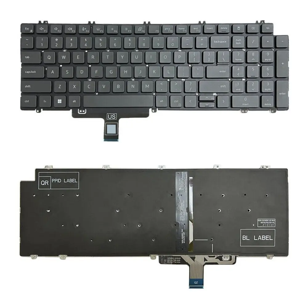Tastiera Per Laptop Retroilluminata Usa Per Dell Latitude 5520 5521 Precision 3560 3561