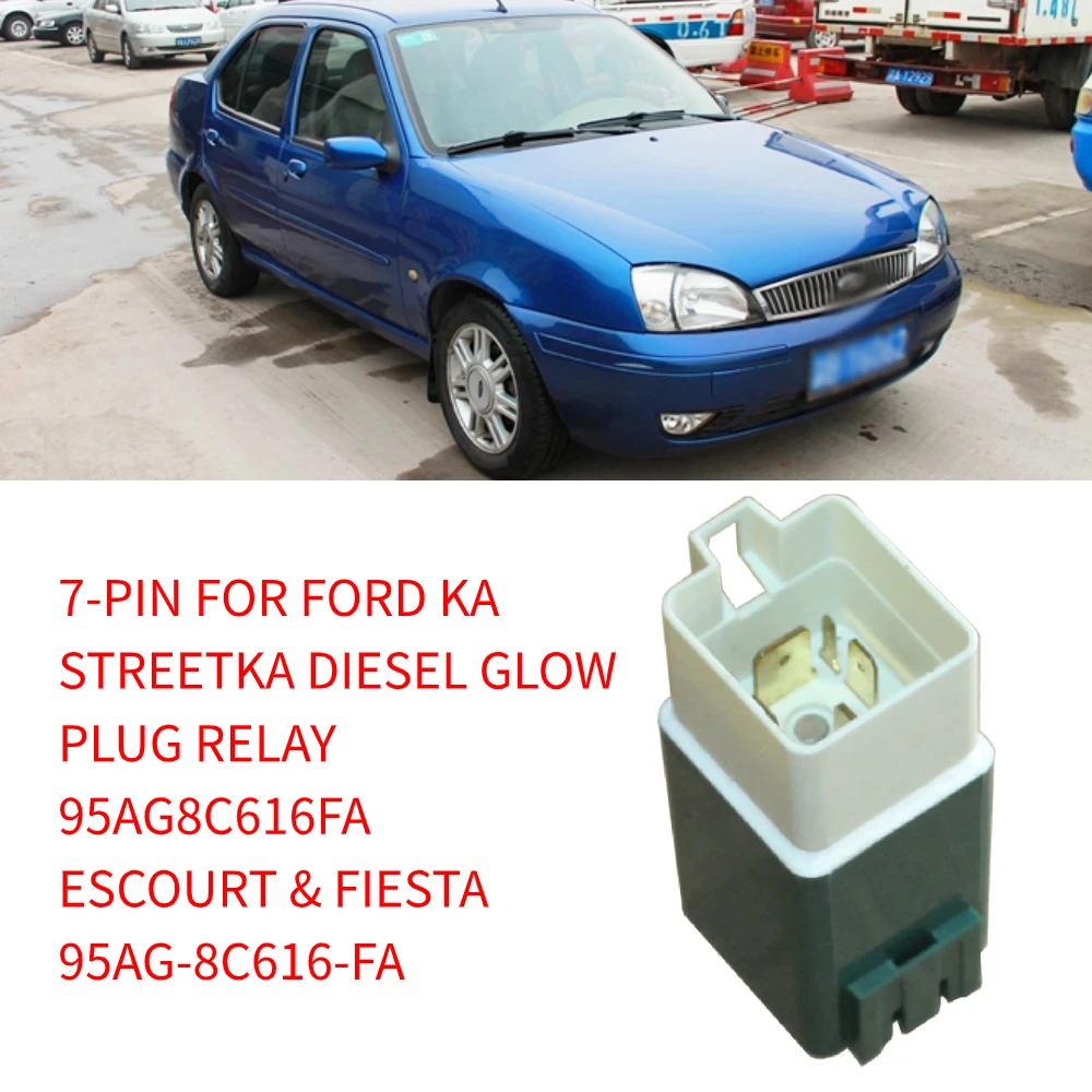 1 Pz Per Ford Ka Streetka Diesel Glow Plug Relay Muslimex Escourt & Fiesta Muslimah