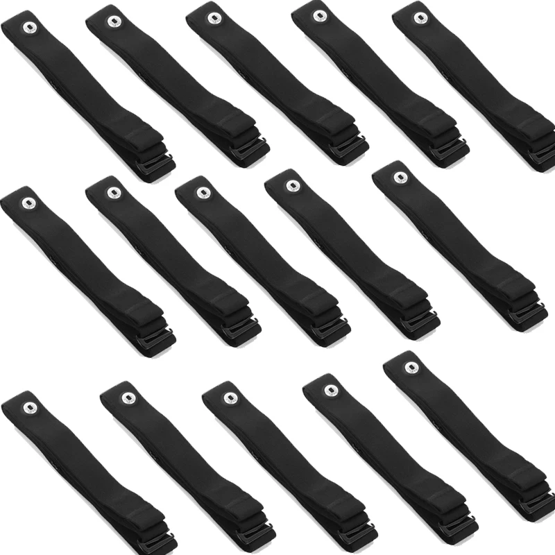 Fitcent 15Pcs Cinturino Pettorale Di Ricambio Per Cardiofrequenzimetro Cinturino Regolabile Morbido Compatibile Con Wahoo Tickr Polar H7 H9 H10 Coospo