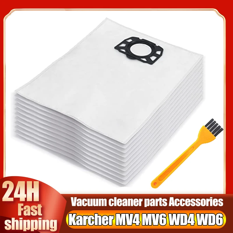 Sacchetti Sottovuoto Adatti A Karcher Wd4 Wd5 Wd5/P Mv4 Mv5 Mv6 Wet & Dry, Filtro Di Ricambio 2.863-006.0 Sacchetti Per La Polvere Hepa