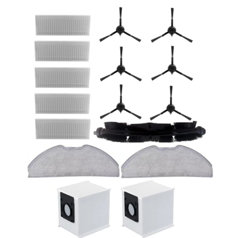 Spazzola A Rullo Spazzola Laterale Filtro Hepa Sacchetto Per La Polvere In Tessuto Per Mocio Per Botslab S8 Plus Accessori Per Pezzi Di Ricambio Per A