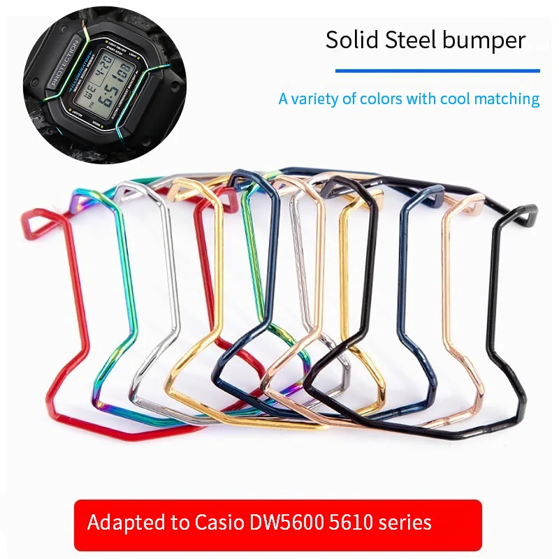Orologio Paraurti Per Casio Dw5600 Dw5610 Gw-B5600 Gw-5000 Serie Maschio Accessori Paraurti Anticollisione In Metallo
