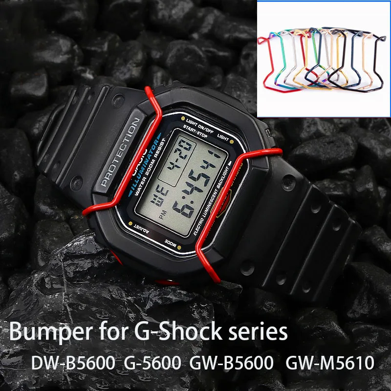 Dw5600 Nuovo Cratere Limitato Per Casio Gshock Dw5000 Dw5600 Lunetta Gw-B5600 Modificata Leggera Lega Di Titanio Luna Indietro Cassa Dell'Orologio