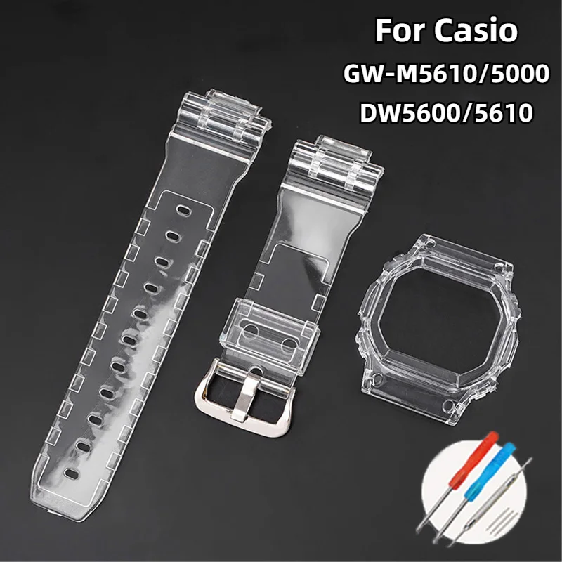 Cinturino In Resina Per Gw-M5610/5000 Dw5600/5610 Gw5600E Dw/Gw5000 Dw5035 Accessori Per Cinturini In Silicone Tpu Colorato