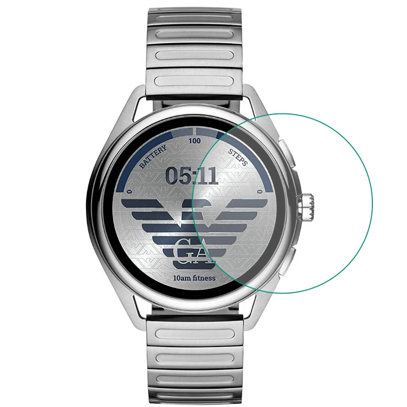 Proteggi Pellicola Protettiva In Vetro Temperato Trasparente Per Emporio Armani Smartwatch 3 2019 Proteggi Schermo Lcd