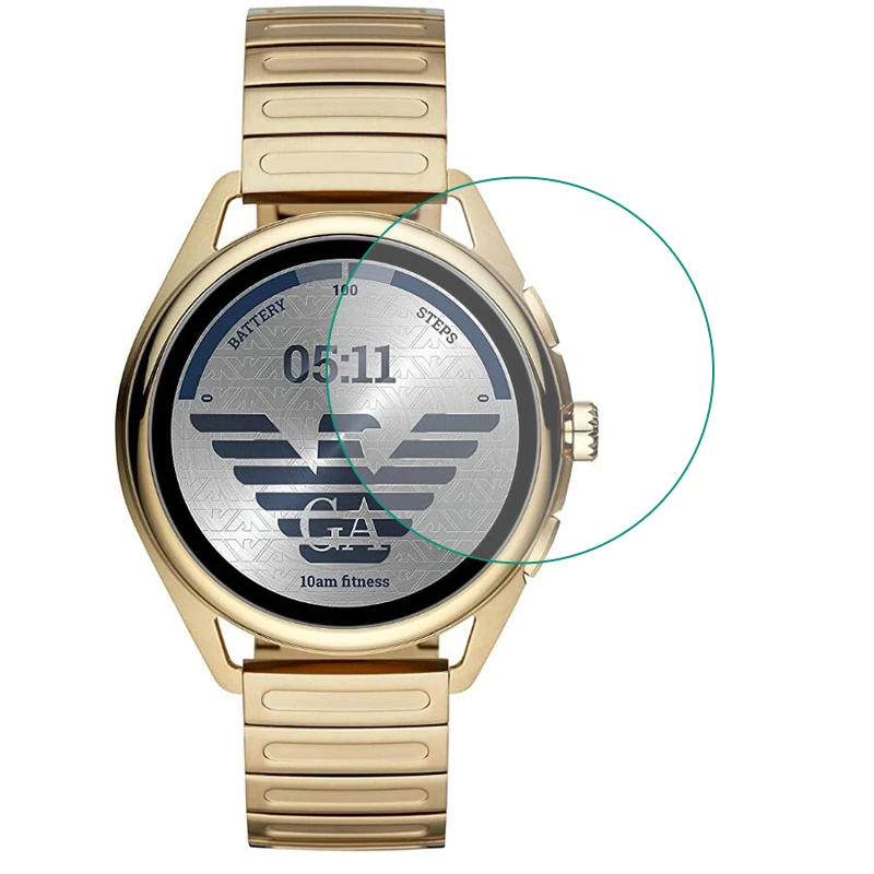 Proteggi Pellicola Protettiva In Vetro Temperato Trasparente Per Emporio Armani Smartwatch 3 2019 Proteggi Schermo Lcd