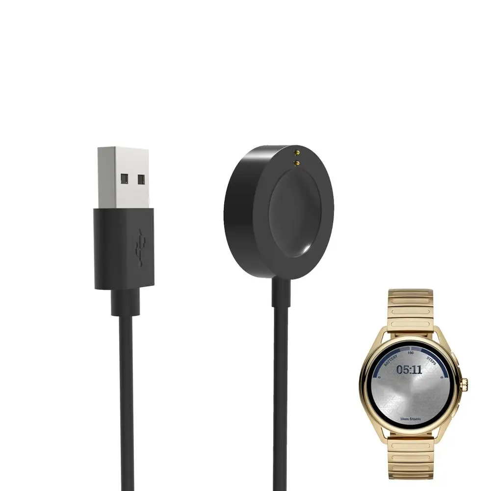 Nero Bianco 1M Caricabatterie Usb 2.0 Cavo Di Ricarica Cavo Per Emporio Armani Smartwatch Smart Watches Accessori Base Di Ricarica