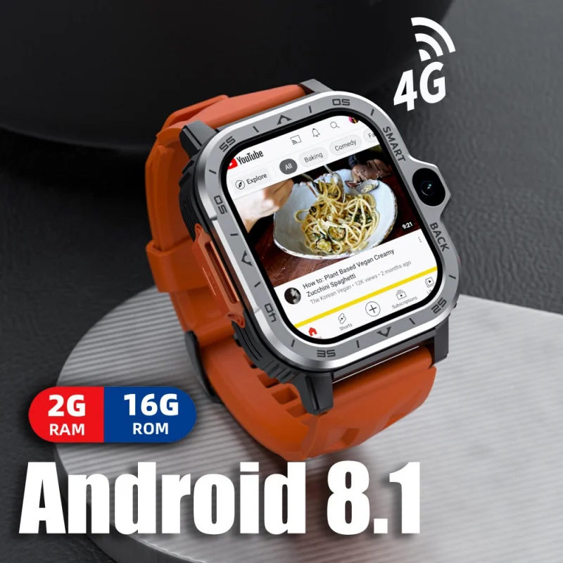 Lokmat Appllp 4 Max Smartwatch Satellite Nestrigation 4G Lte Sim Card 2Gb 16Gb 800Mah Dual Camera Smart Watch Schermo Da 2 Pollici Wifi