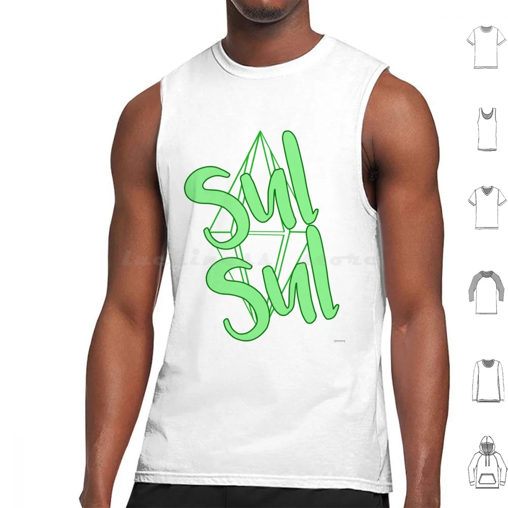Sul Sul! Canotte Gilet Senza Maniche Sims Giochi Di Gioco Videogiochi Sims 4 The Sims Goffe Gaming Sul Sul Sul Plumbob Cute Nerdy Nerd