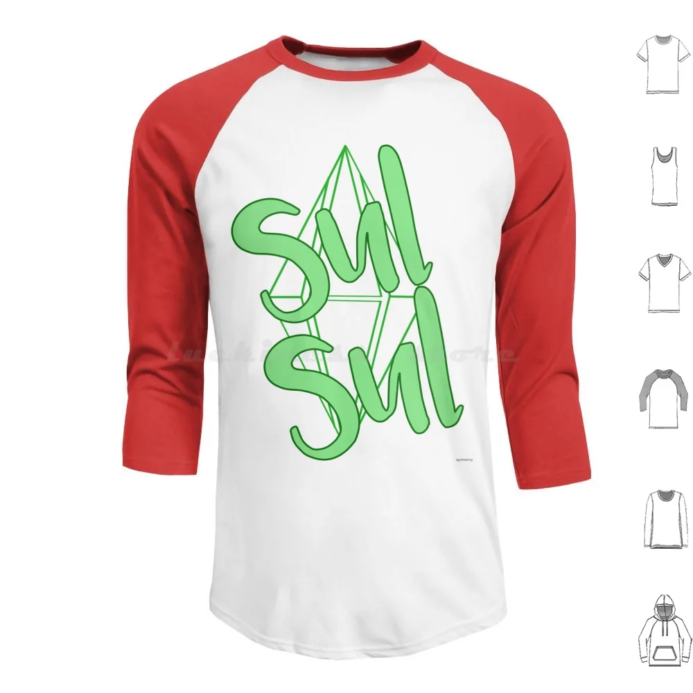 Sul Sul! Felpa Con Cappuccio In Cotone A Maniche Lunghe Sims Giochi Di Gioco Videogiochi Sims 4 The Sims Goffe Gaming Sul Sul Sul Plumbob Cute Nerdy N