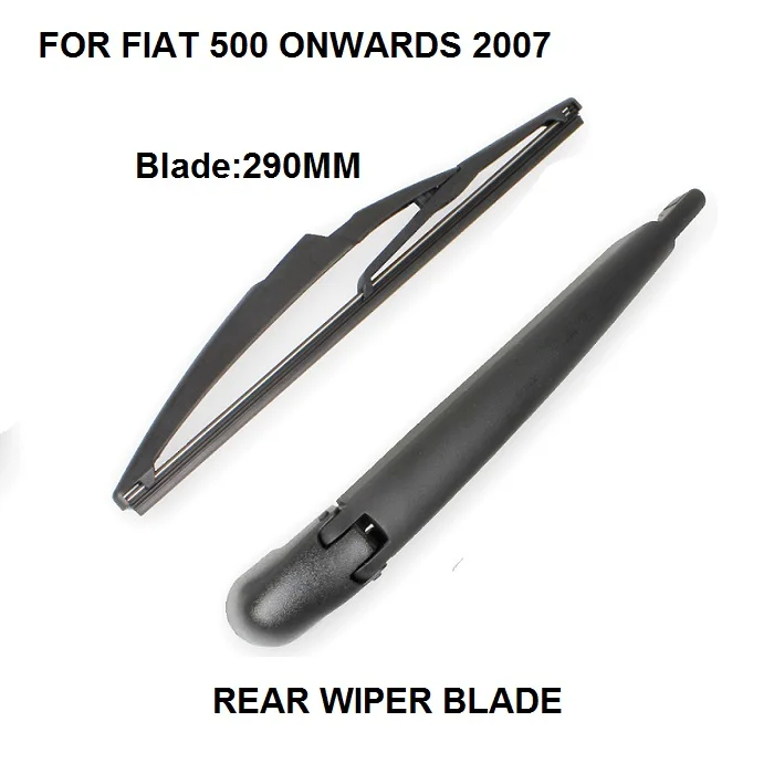 Nuova Finestra Posteriore Tergicristallo Per Fiat 500 2007-2012 Posteriore Windshiel Wiper Arm + Tergi