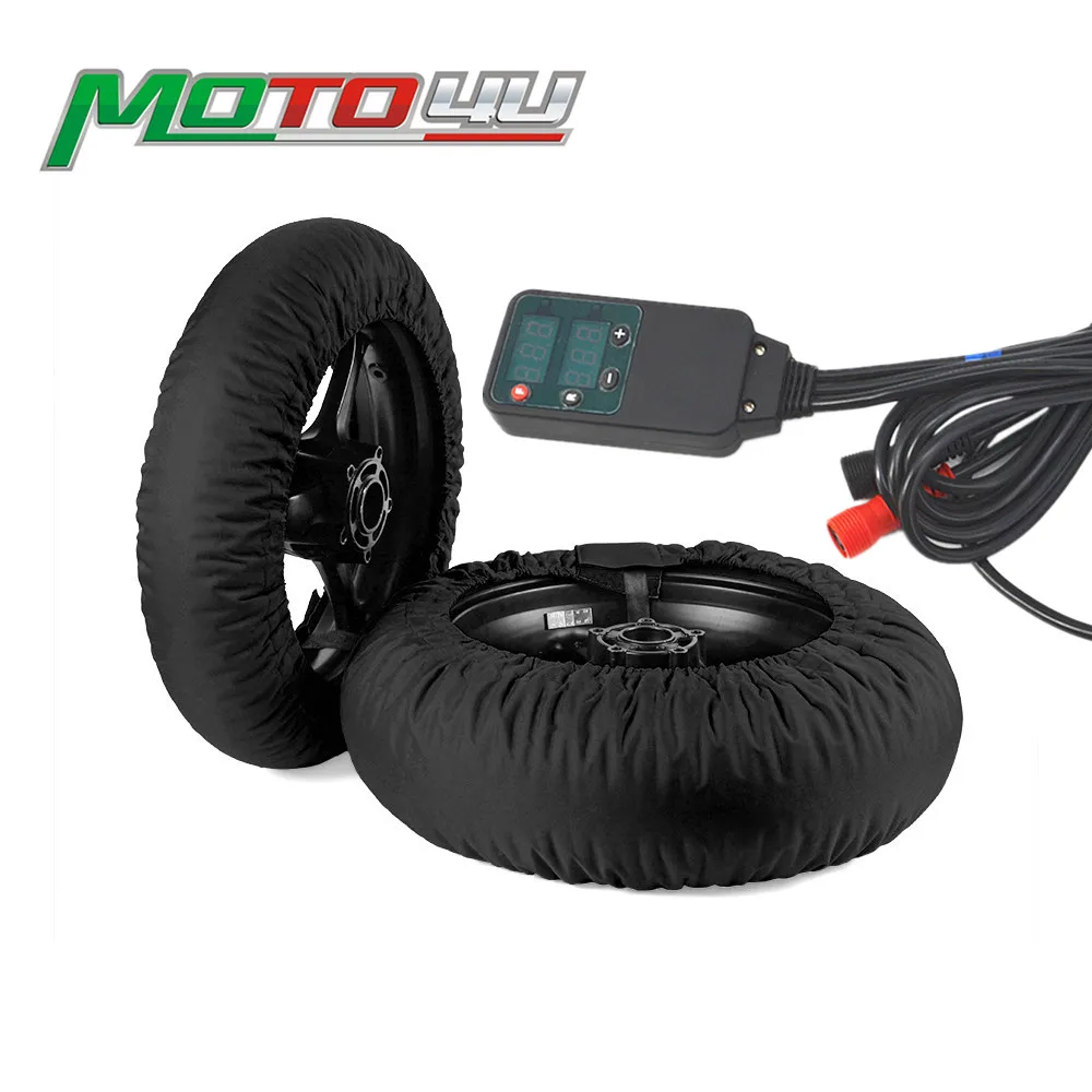 New Digital Termocoperte Moto Pneumatico Più Caldo Ruota 120/200 120/190 120/180 120/165 110/120 Set Anteriore E Posteriore Racing Parts