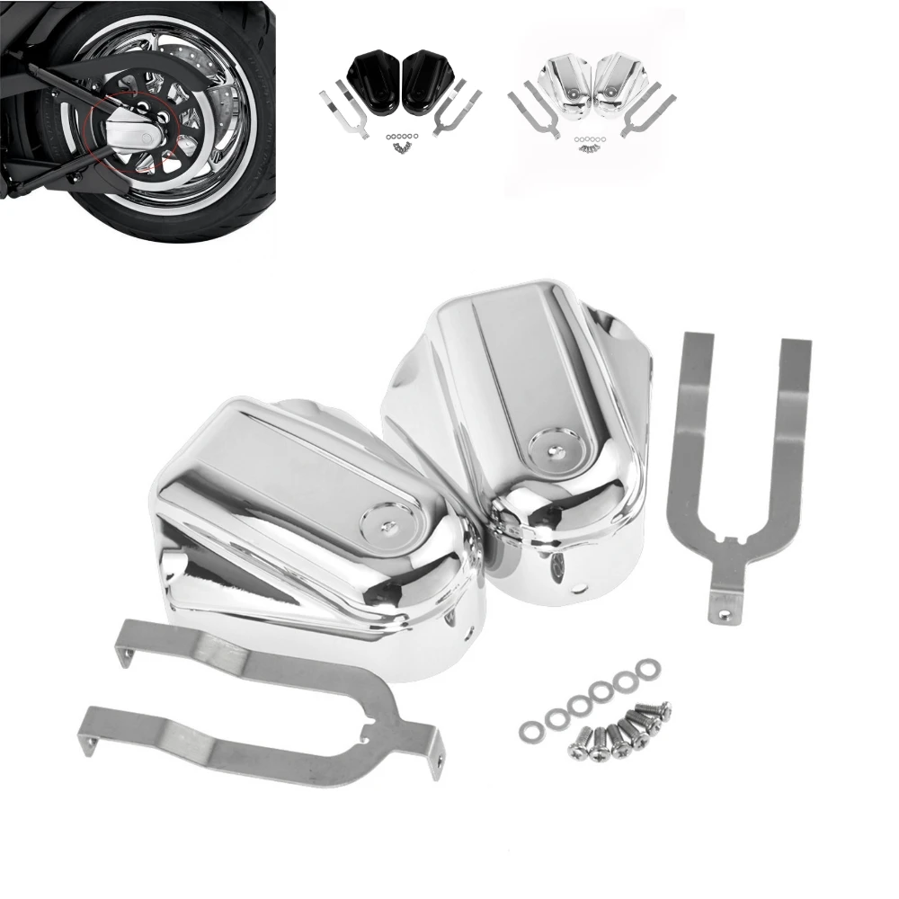 Moto Abs Bar Shied Assale Posteriore Covers Swingarm Caps Bolt End Caps Per Softail 08-Later Heritage Deluxe Slim S Fxs Fls Flstsb