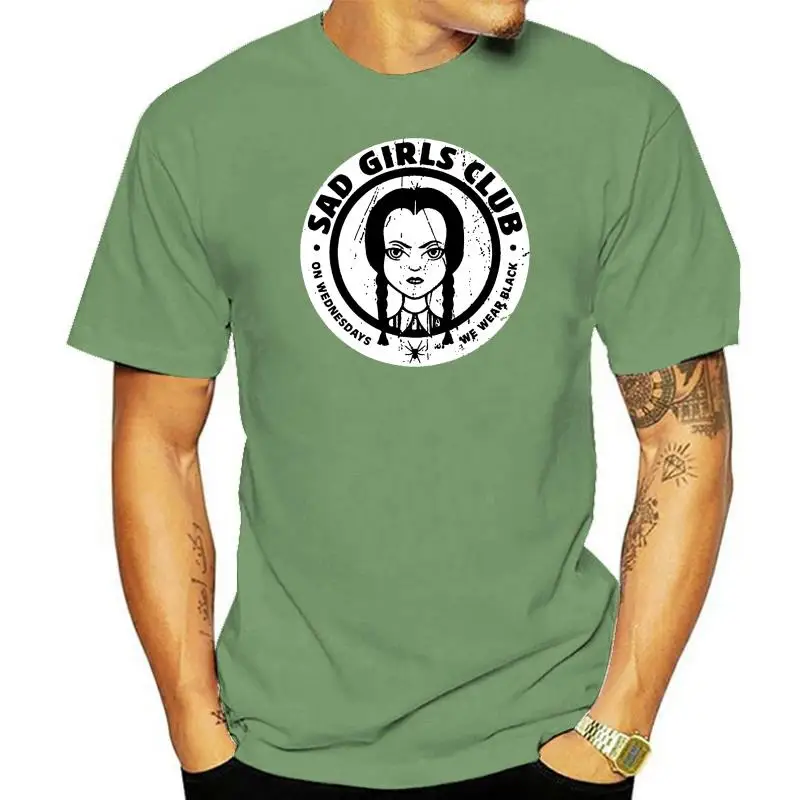 Sad Girls Club T-Shirt Da Donna The Wednesday Addams Gomez Morticia Family Fun Vintage Tee Shirt