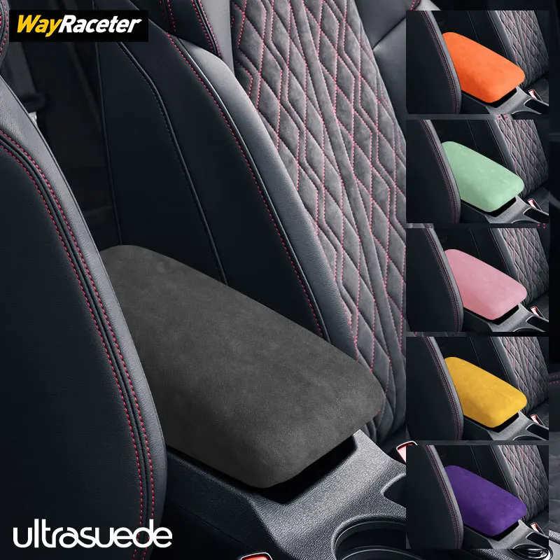 Ultrasuede Suede Wrap Car Storage Bracciolo Box Panel Trim Cover Per Audi A3 8Y S3 2024 2021 2022 Rs3 2023 Accessori