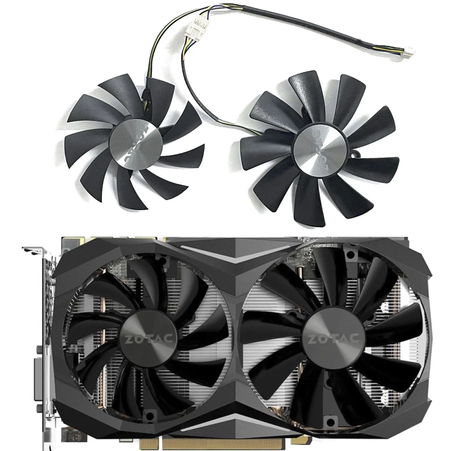 2 Pz 87Mm 100Mm Ga92S2H Muslimex Gtx 1080Ti Mini Gpu Ventola Per Zotac Geforce Gtx 1080Ti Mini 1070Ti Mini 1060 Raffreddamento Della Scheda Grafica