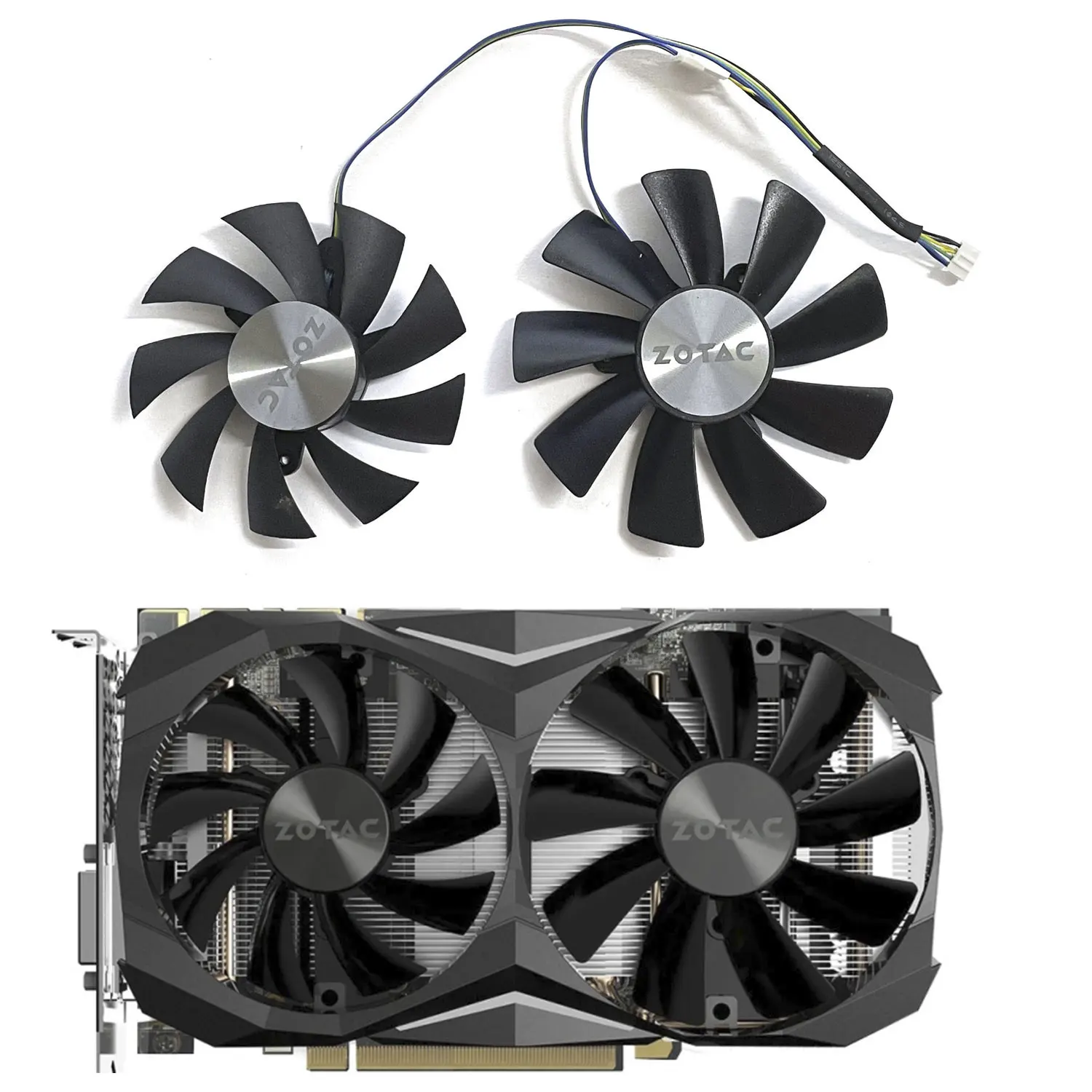 Nuovo 87Mm 100Mm Ga92S2H Muslimex Gtx 1080Ti Mini Gpu Fan, Per Zotac Geforce Gtx 1080Ti Mini 1070Ti Mini 1060 Ventola Di Raffreddamento Della Scheda V