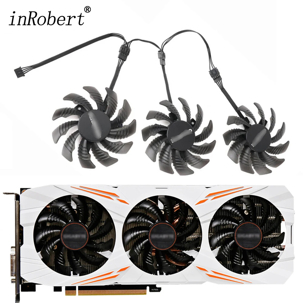 78Mm T128010Su 12V Ventola Di Raffreddamento Per Gigabyte Aorus Geforce Gtx 1060 1070 Ti Scheda Grafica Ventole Di Raffreddamento A 4Pin Куле(Для Комп