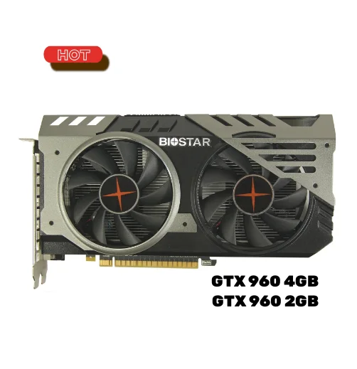 Biostar Gtx 960 2Gb 128Bit Gddr5 Schede Grafiche Per Schede Nvidia Vga Geforce Gtx960 Hdmi Gtx 750 Ti 950 1060 1050 Usato