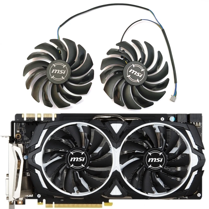 Nuovo 95Mm 4Pin Pld10010S12Hh Gtx 1070 1080 Armatura Ventola Gpu, Per Msi Geforce Gtx 1080 1070 1060 Armatura Scheda Grafica Ventola Di Raffreddamento