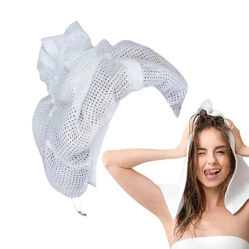 Cuffia Per Capelli Rete A Rete Plopping Cofano A Rete Cappe Per Asciugare I Capelli Snoods A Rete Per Capelli Riutilizzabili Con Coulisse Per Donne Ra