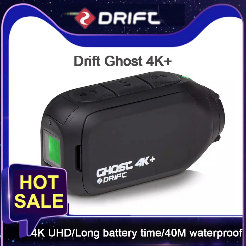 Drift Ghost 4K Plus Action Camera 4K Bicicletta Moto Casco Arrampicata Subacquea Subacquea Fotocamera Ultra Hd Mini Shooting Cam Sport