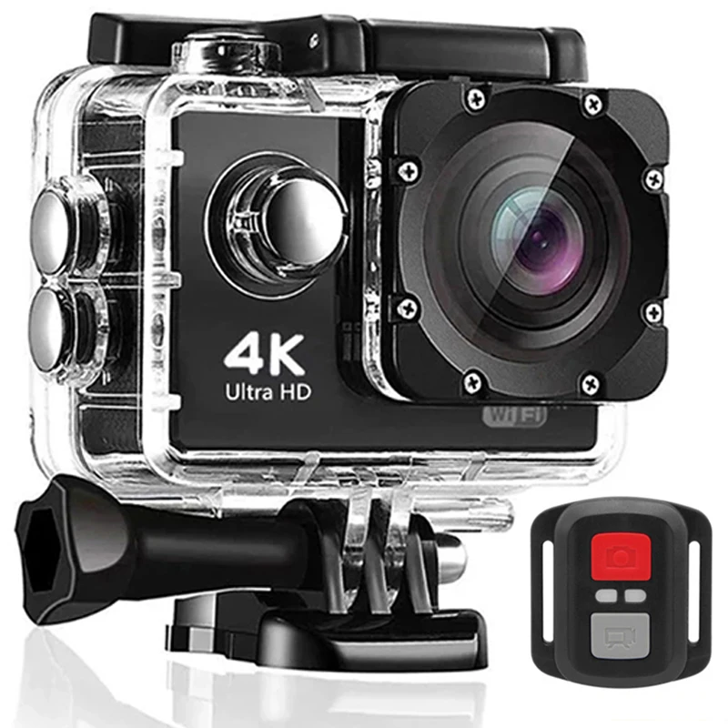 4K Ultra Hd Action Camera 1080P/30Fps Wifi 2.0 "170D Subacquea Impermeabile Cam Casco Videocamere Di Registrazione Cam Go Sports Pro
