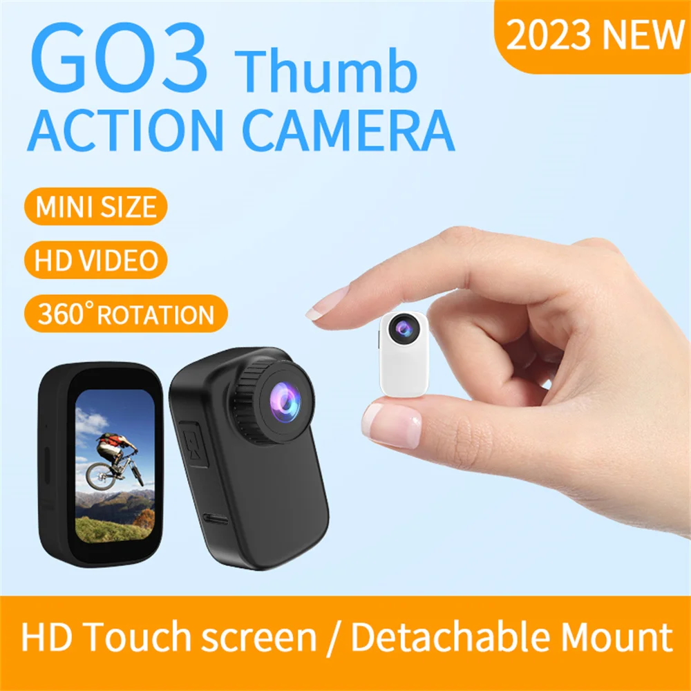 Nuovo 4K Wifi Thumb Camera Action Camera Recorder Anti-Shake Touch Screen Sport Camera Per Moto Riding Car Video Dv Shooting